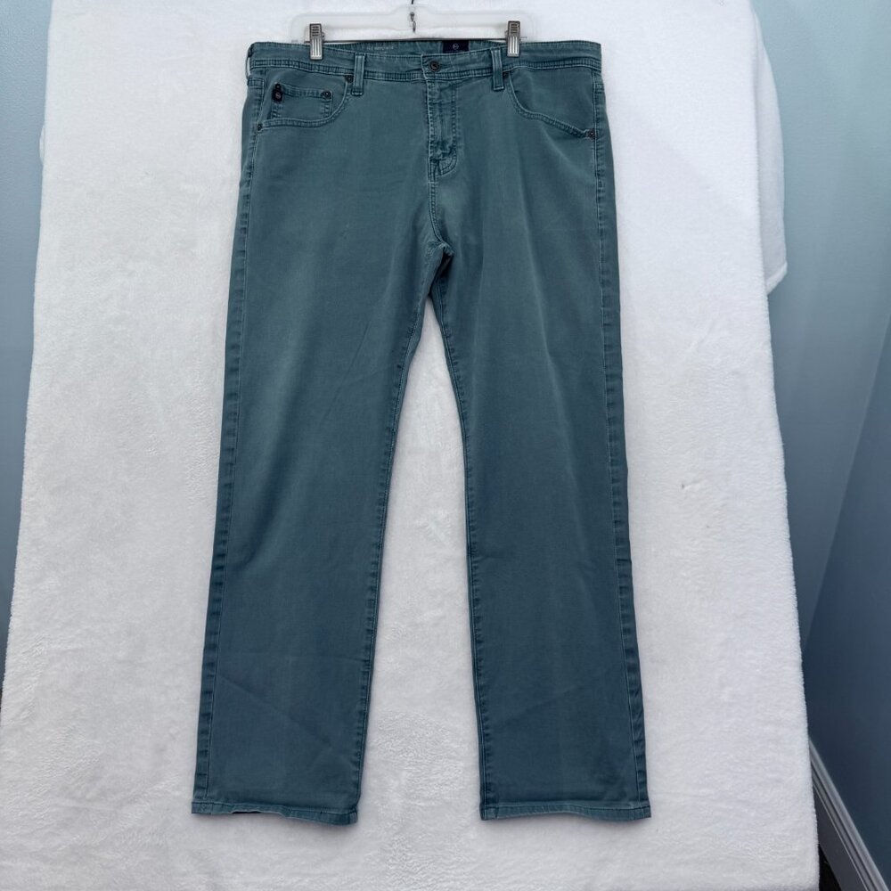 AG Adriano Goldschmied The Matchbox Pants Mens 38x30 Blue Slim Straight Stretch
